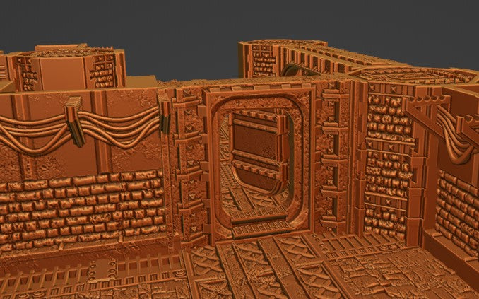 Undercity Corridor Set - Printable STL file