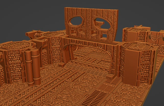 Undercity Corridor Set - Printable STL file