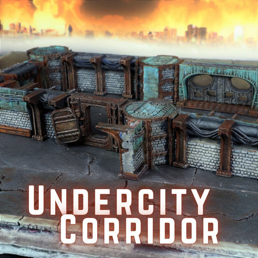 Undercity Corridor Set - Printable STL file