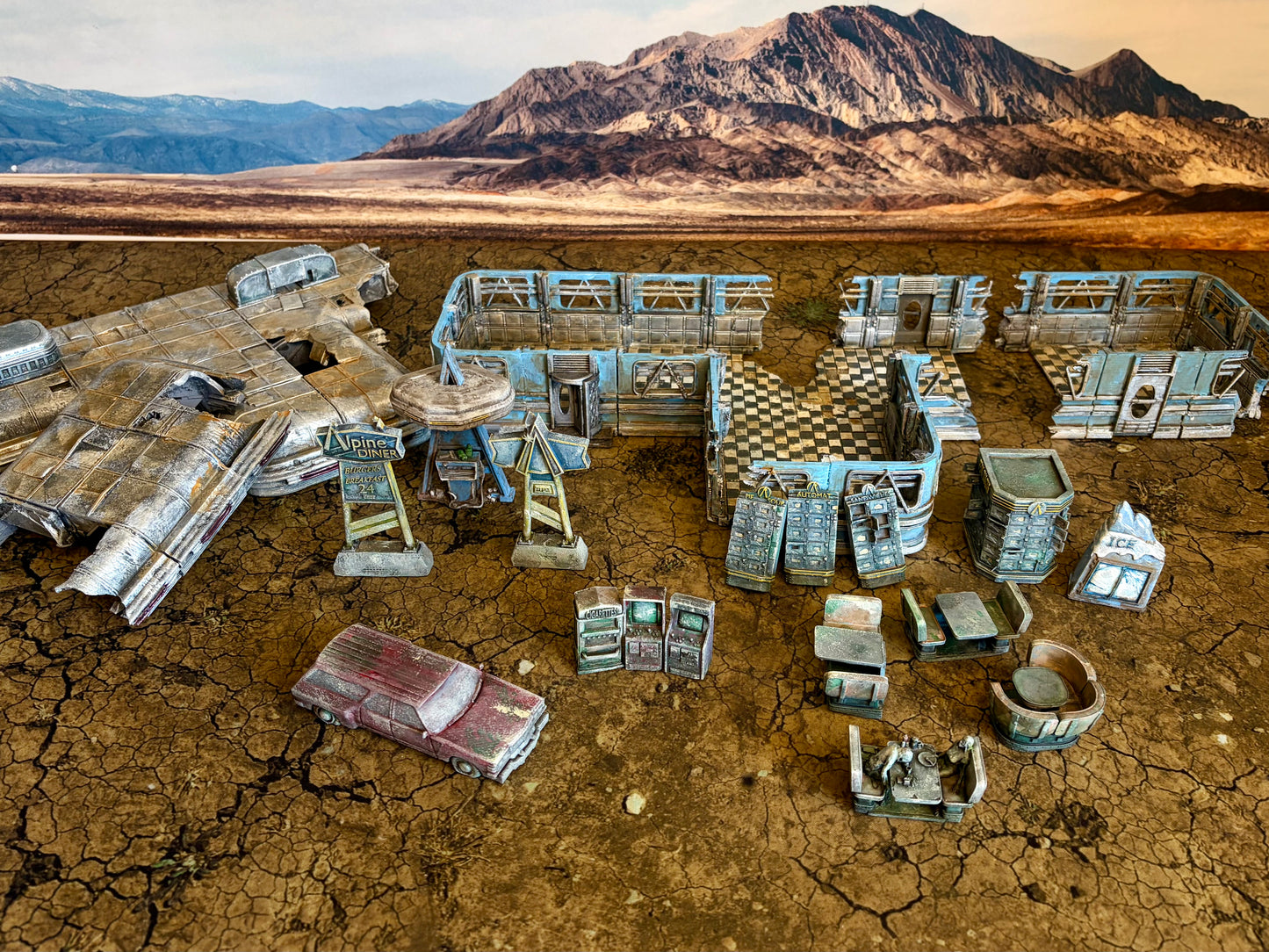Wasteland Post Apoc Diner Pack - Printable STL Files