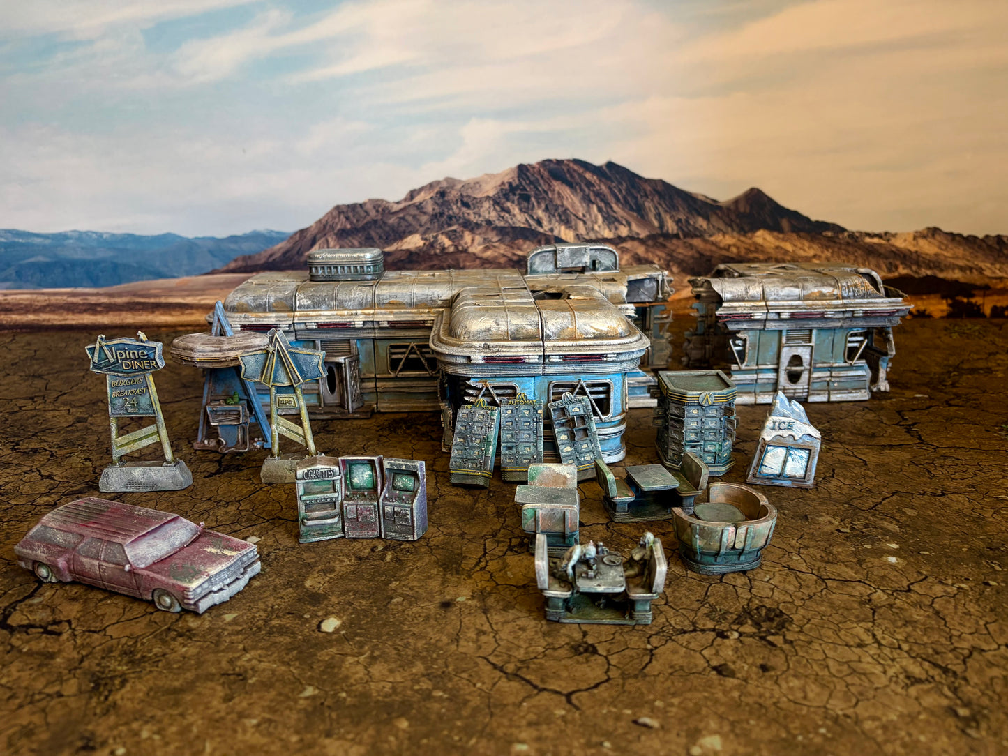 Wasteland Post Apoc Diner Pack - Printable STL Files